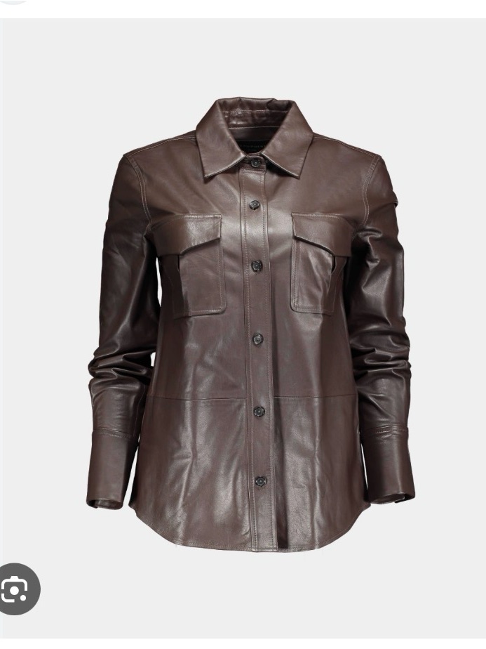 Equipment Garcella Leather Shirt-Nwt